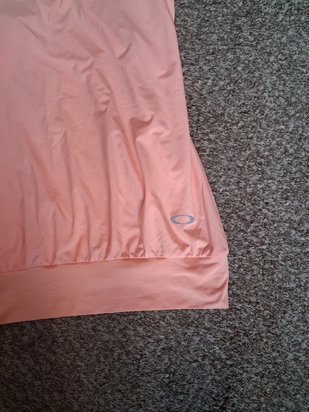 Oakley Light Coral Athletic Tank with Laser-Cut Accent - Picture 4 of 5